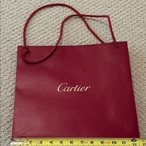 Cartier Burgundy Tote Bag